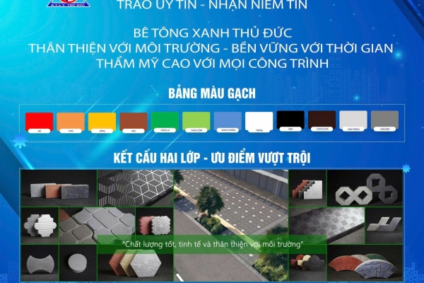 Sản phẩm “Bê tông xanh Thủ Đức” của TDC gây ấn tượng tại Ngày hội kết nối thương hiệu